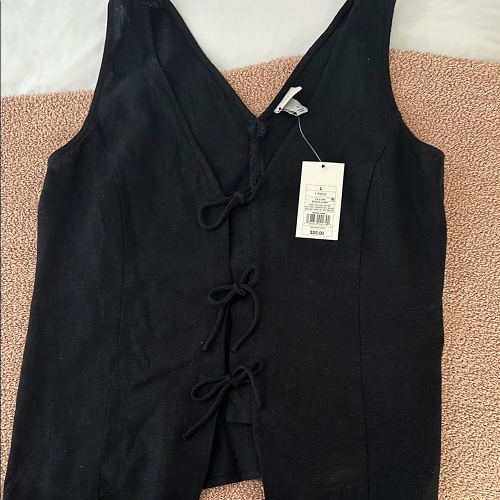 a new day Black Tank Top